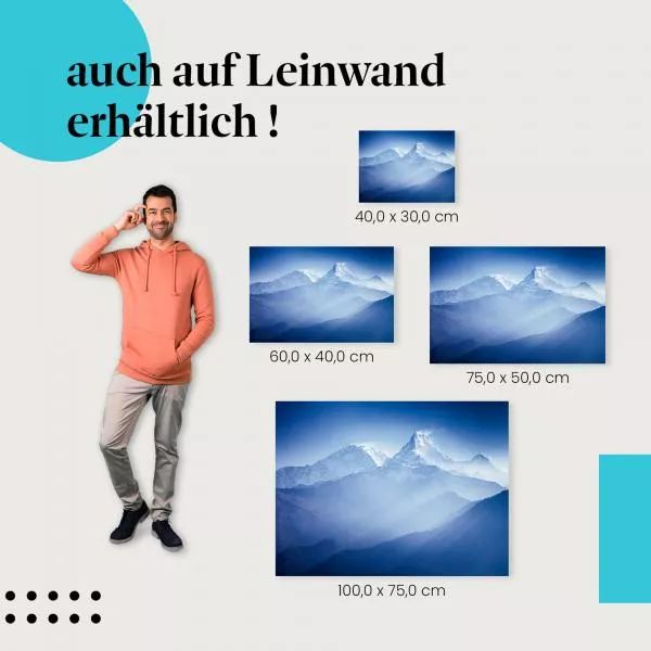 Himalaya: Schneebedeckte Gipfel & Landschaft | Postereck 0659 Himalaya: Schneebedeckte Gipfel & Landschaft | Postereck 0659